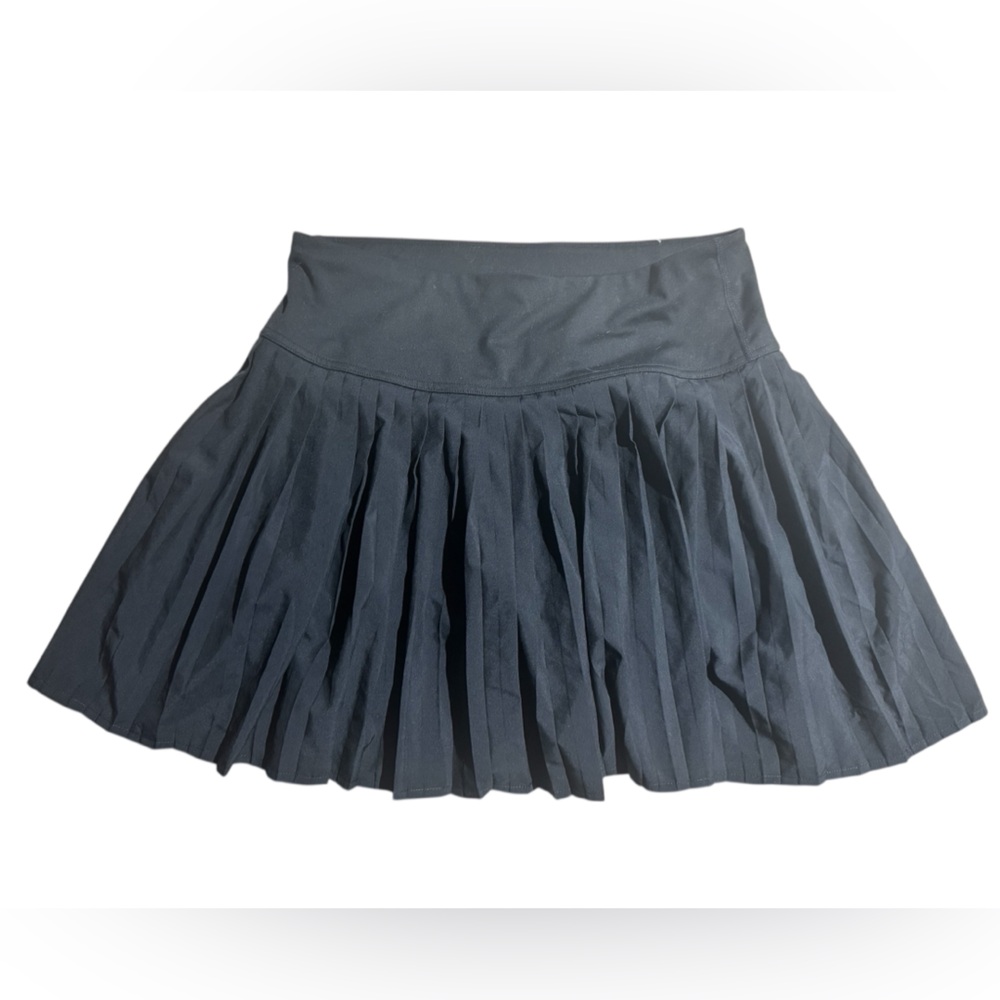 Fabletics Hot Shot Pleated Skirt Classic Mini Black Size Large Tennis Skort - Picture 3 of 6